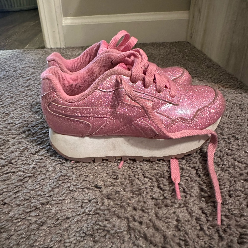 Reebok Pink Sneakers with Chunky Retro Style